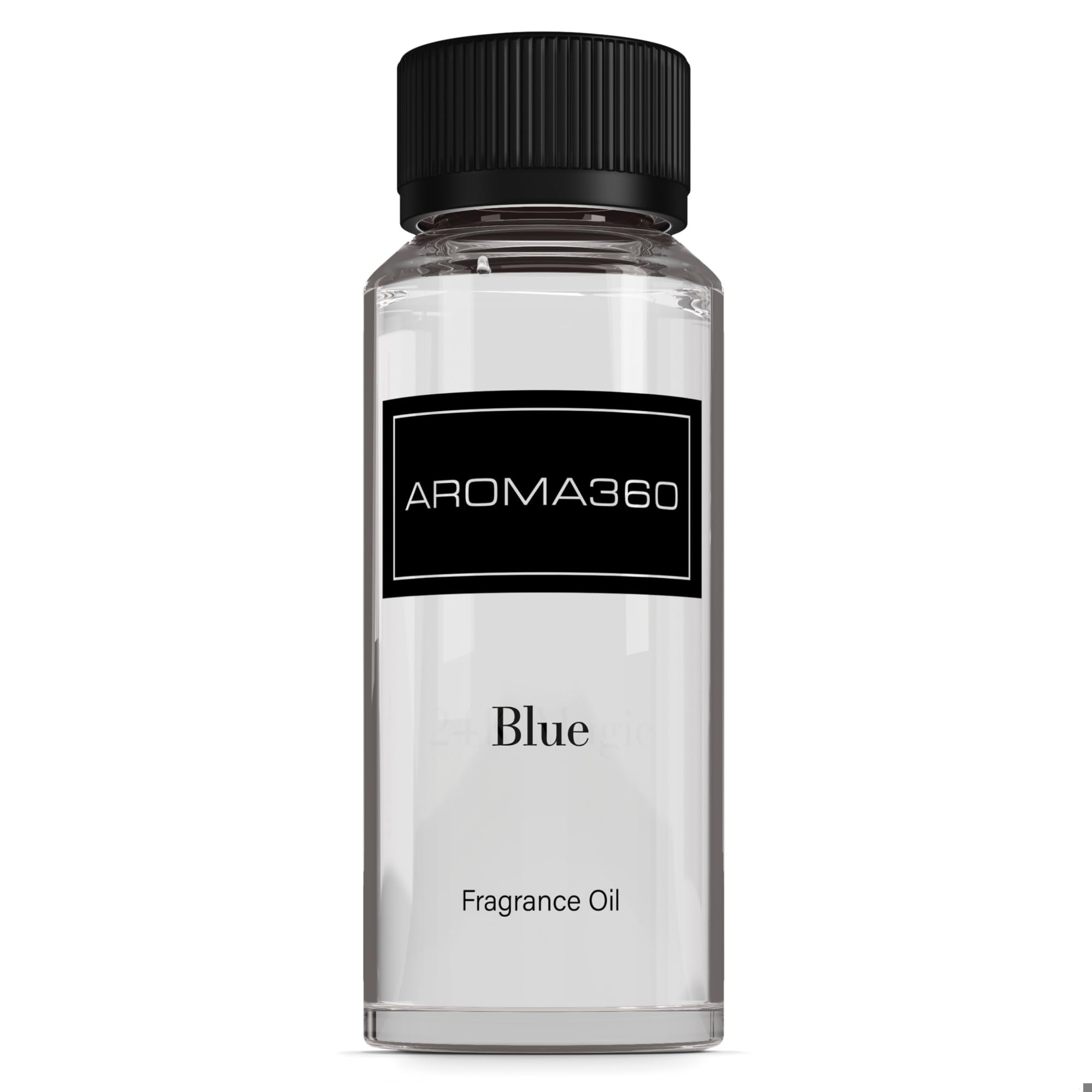 Aroma360 Blue Diffuser Oil Blend bottle delivers a lasting luxury scent.