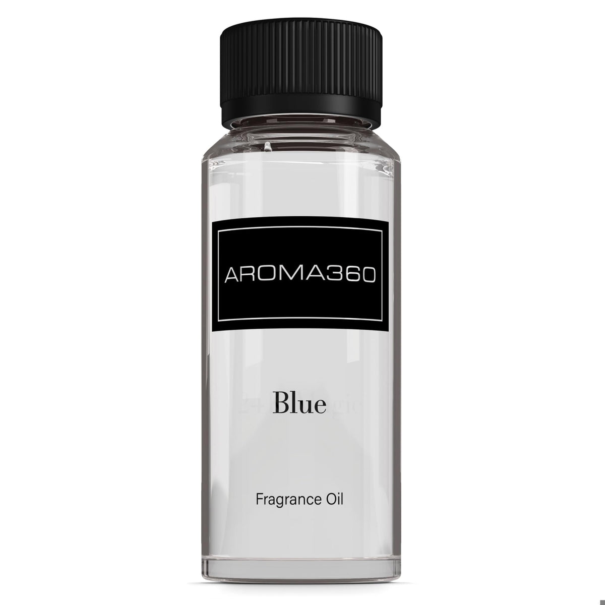 Aroma360 Blue Diffuser Oil Blend bottle delivers a lasting luxury scent.