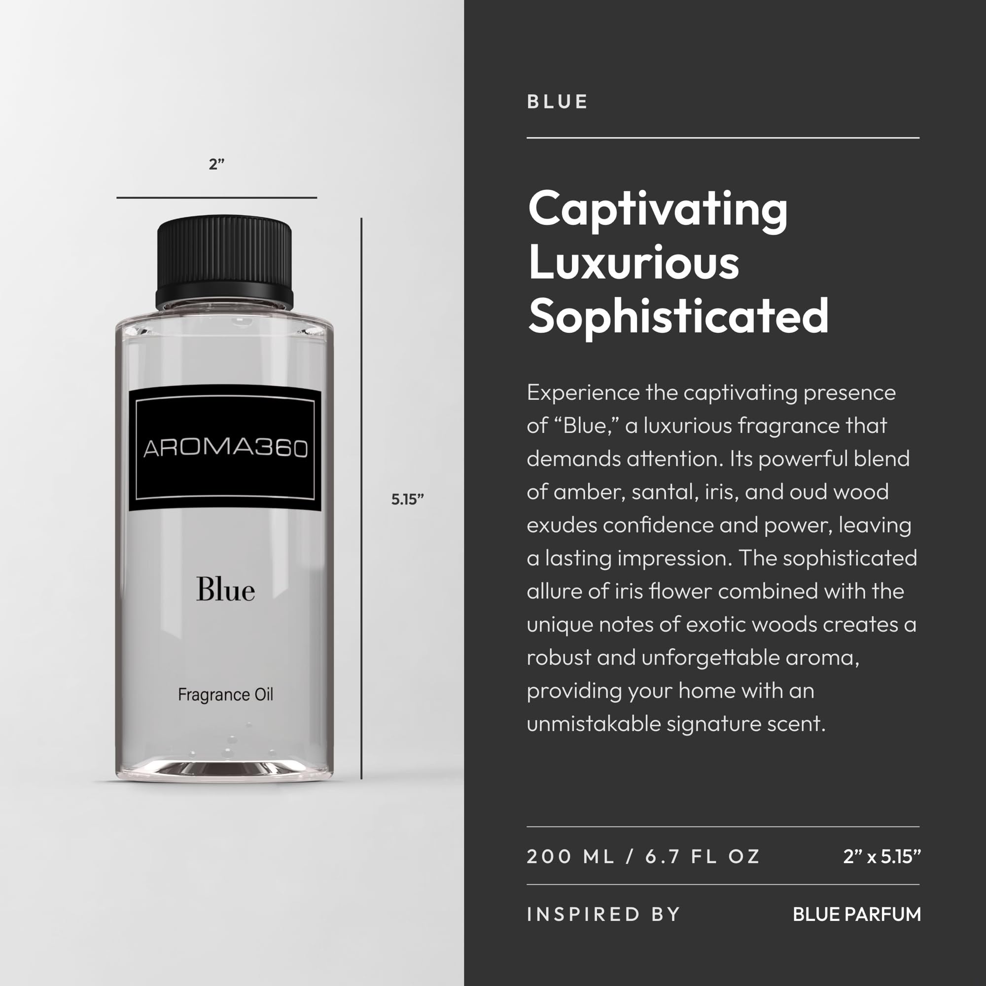 Aroma360 Blue Diffuser Oil Blend in a softly lit area creates calm at home.