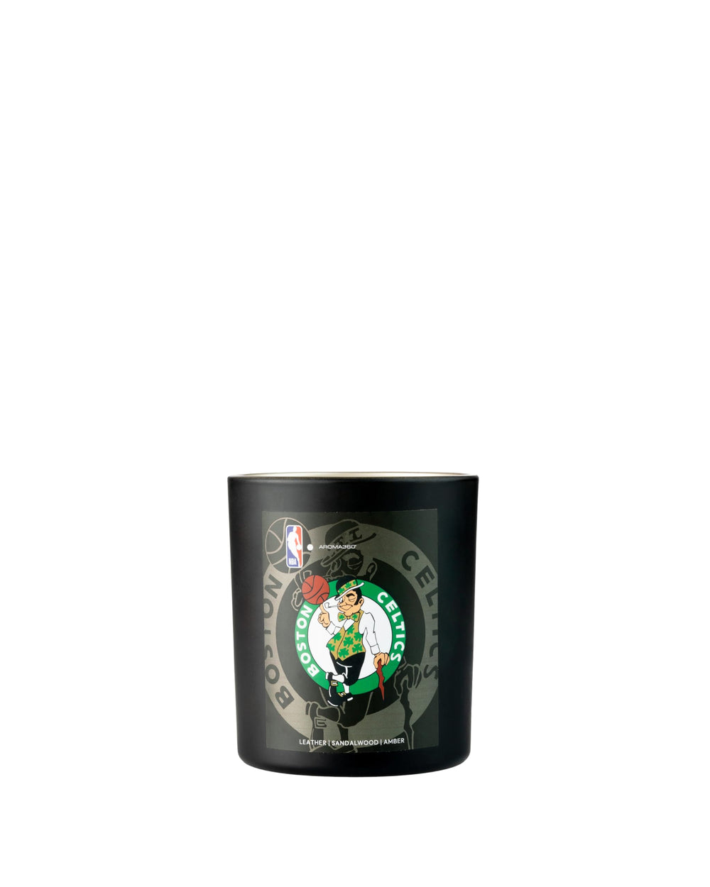 Aroma360 Boston Celtics My Way Candle design highlights exclusive team motif for premium scent.