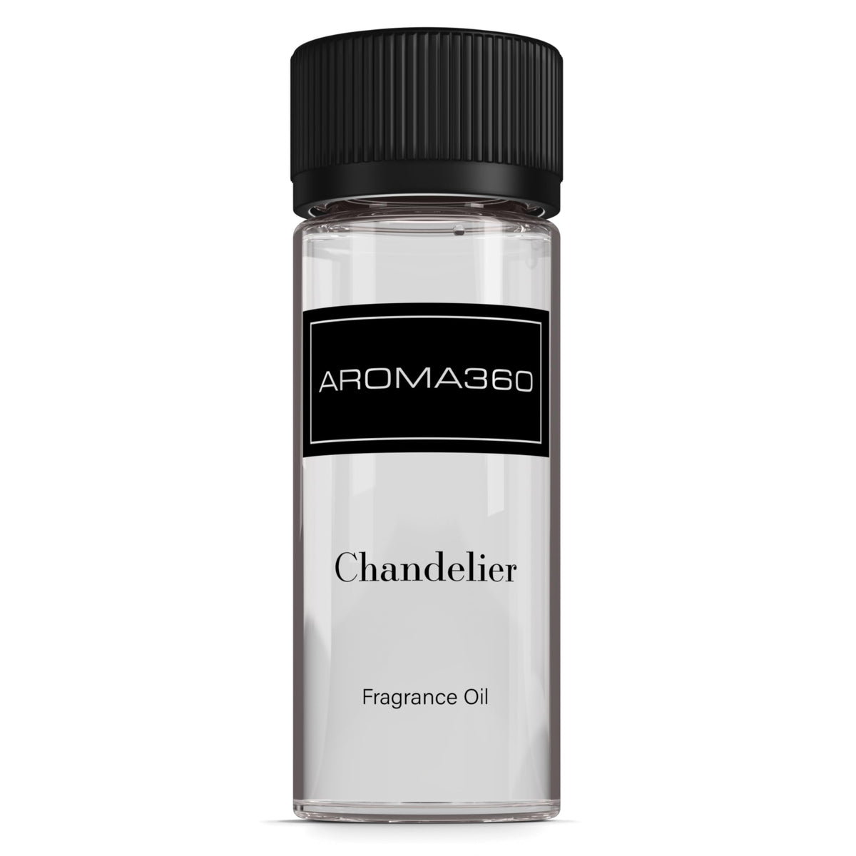 Aroma360 Chandelier bottle pour shows premium packaging and diffusion for refined scent