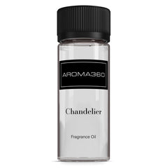 Aroma360 Chandelier bottle pour shows premium packaging and diffusion for refined scent