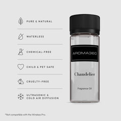 Aroma360 Chandelier diffuser setup ready for ambient fragrance in any space