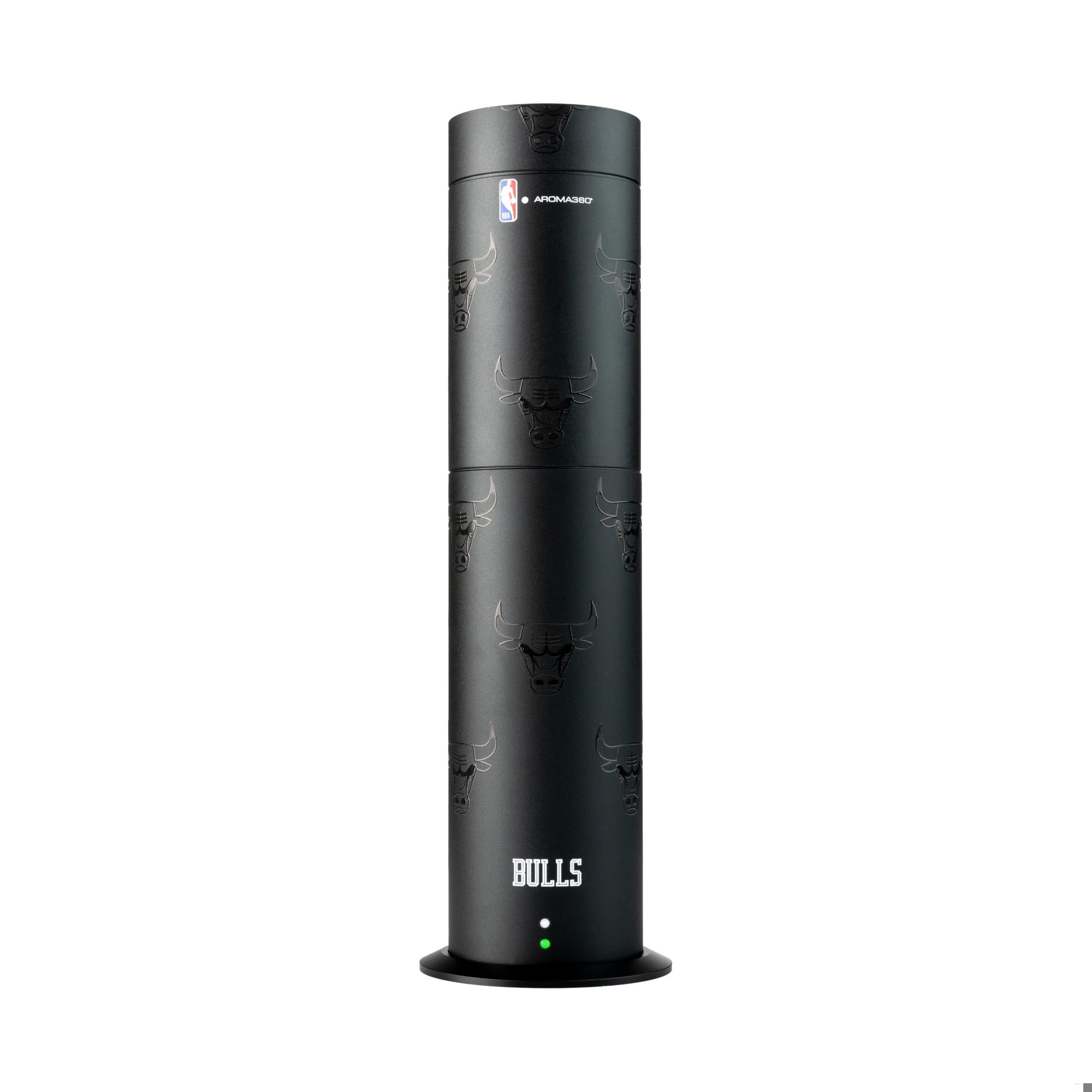 Aroma360 Chicago Bulls diffuser with logo creating stylish, inviting ambiance.