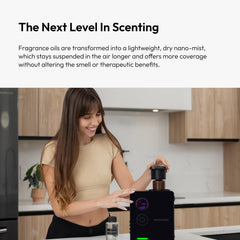 Aroma360 DaVinci360 fragrance compartment lock showing tamper-resistant operation.