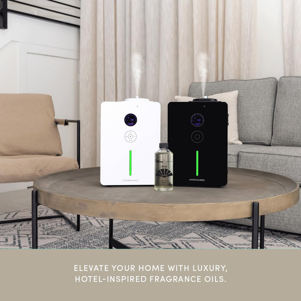 Aroma360 diffuser-oil-luxury-room-ambience ready for living rooms and offices.