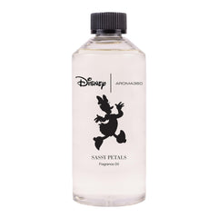 Aroma360 Daisy Duck Sassy Petals bottle showing premium diffuser oil for long-lasting aroma