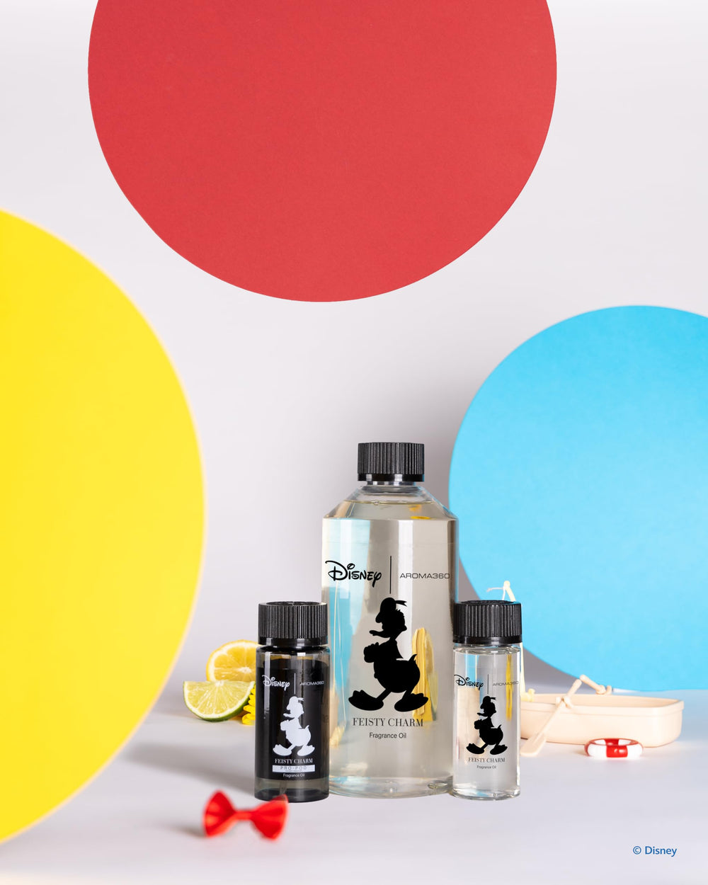 Aroma360 Disney Feisty Charm packaging box highlighting premium quality and gift-ready presentation.