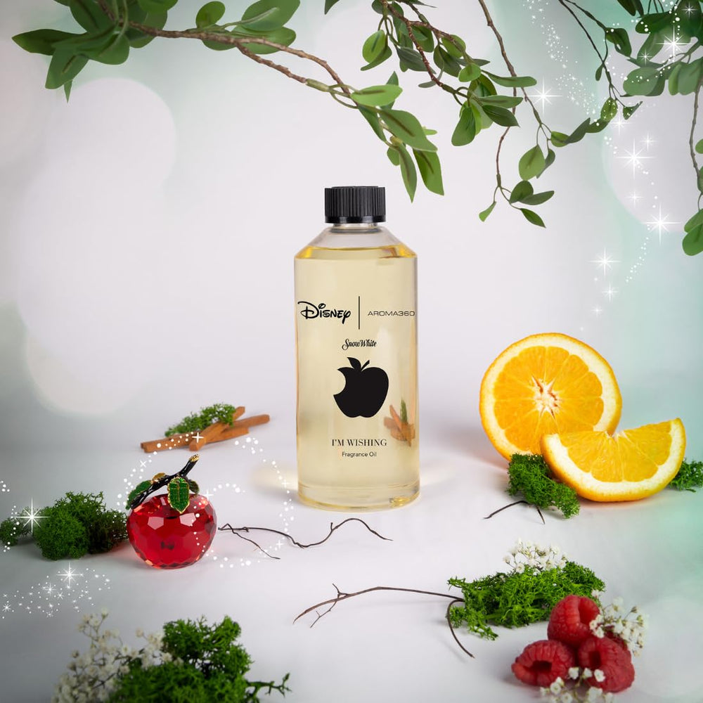Aroma360 I'm Wishing diffuser oil in-room setup creates inviting ambiance.