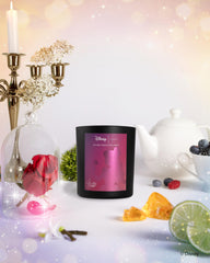 Aroma360 Disney My Way Signature Candle label detail highlights premium fragrance notes.