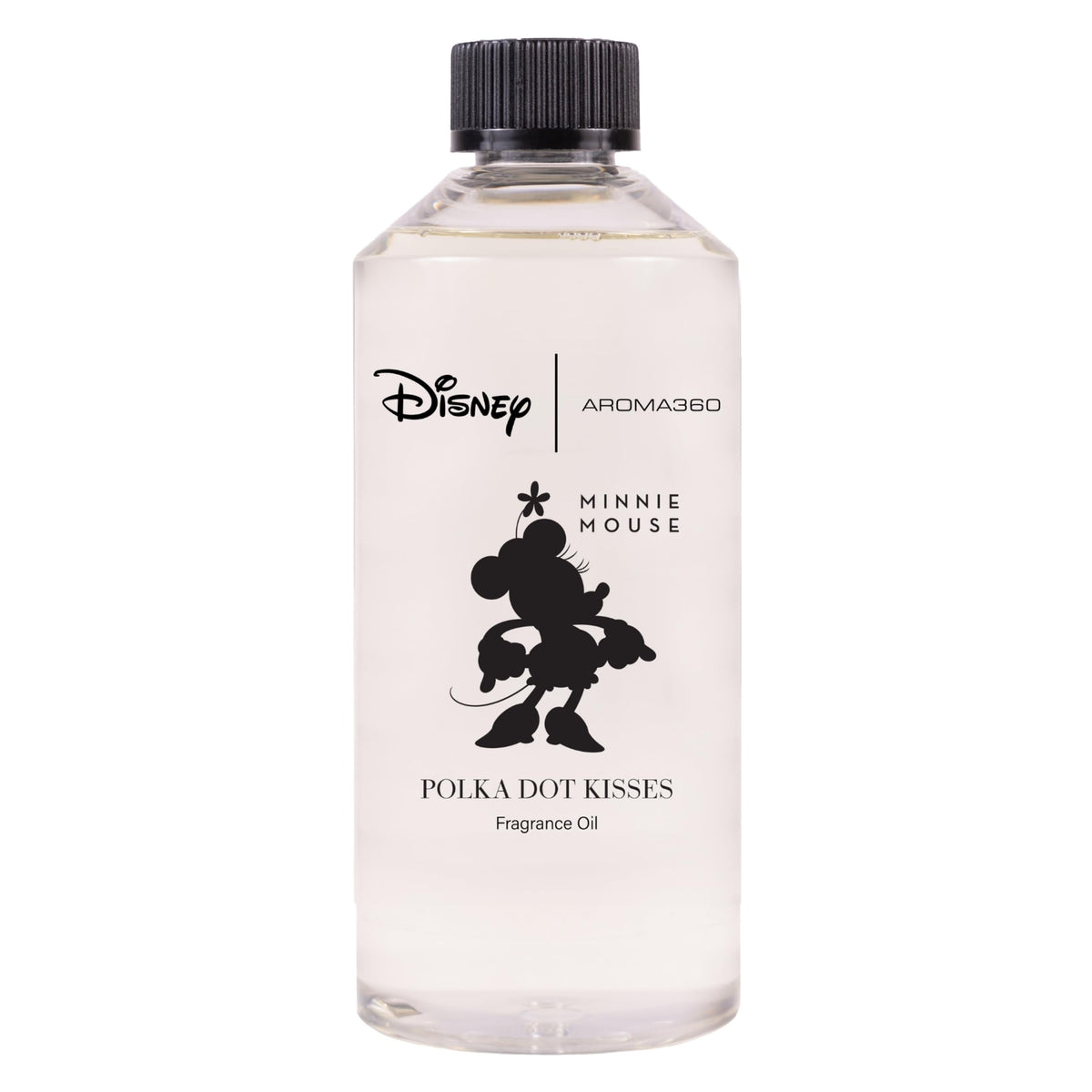 Aroma360 Disney Polka Dot Kisses bottle shows refined home fragrance for ambiance