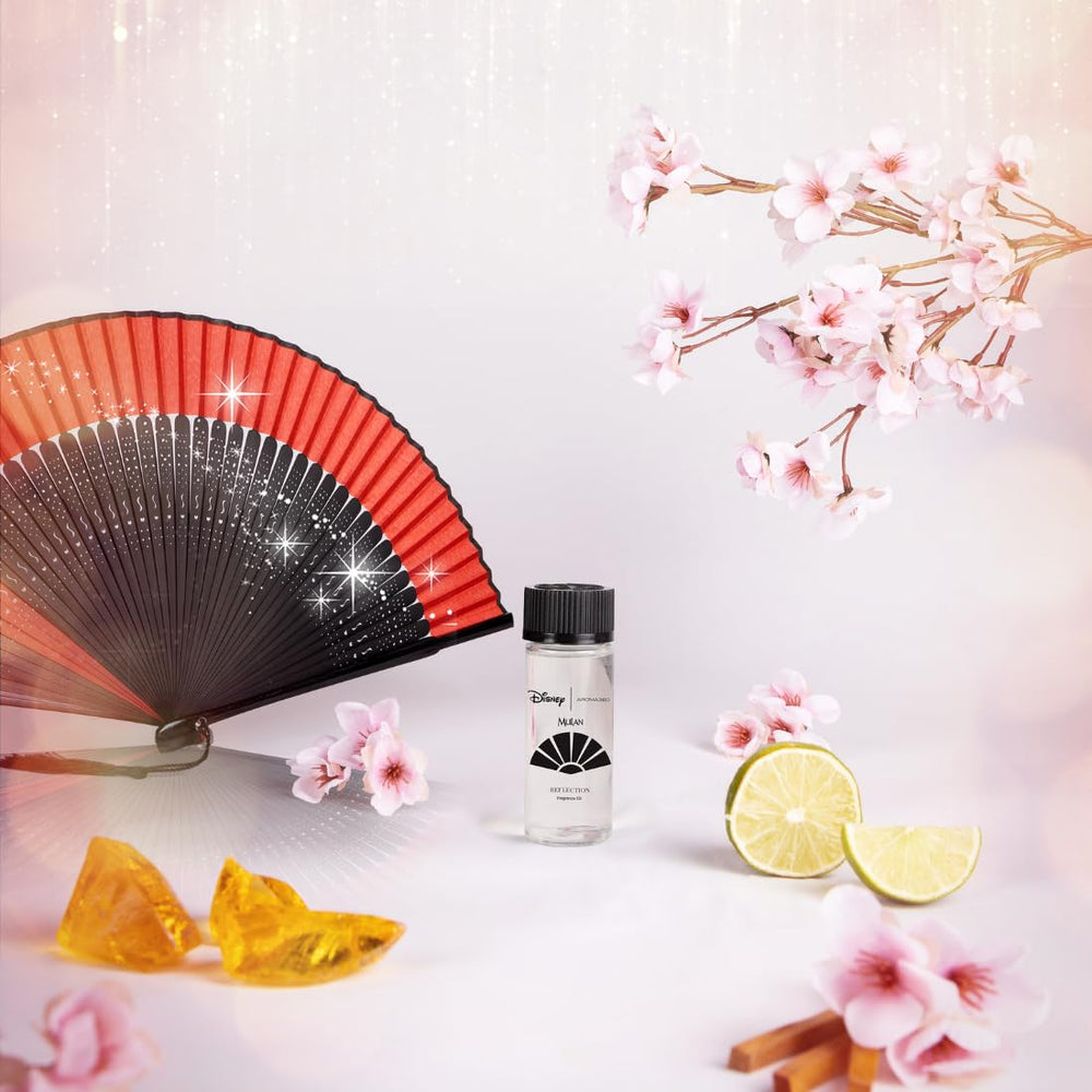 Disney Reflection diffuser scent sample by Aroma360 for testing in spa-like spaces.