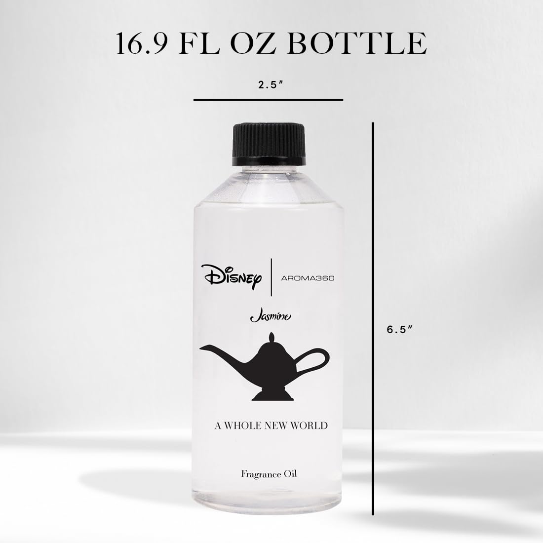 Aroma360 Disney Whole New World 50ml oil bottle for quick room refresh.