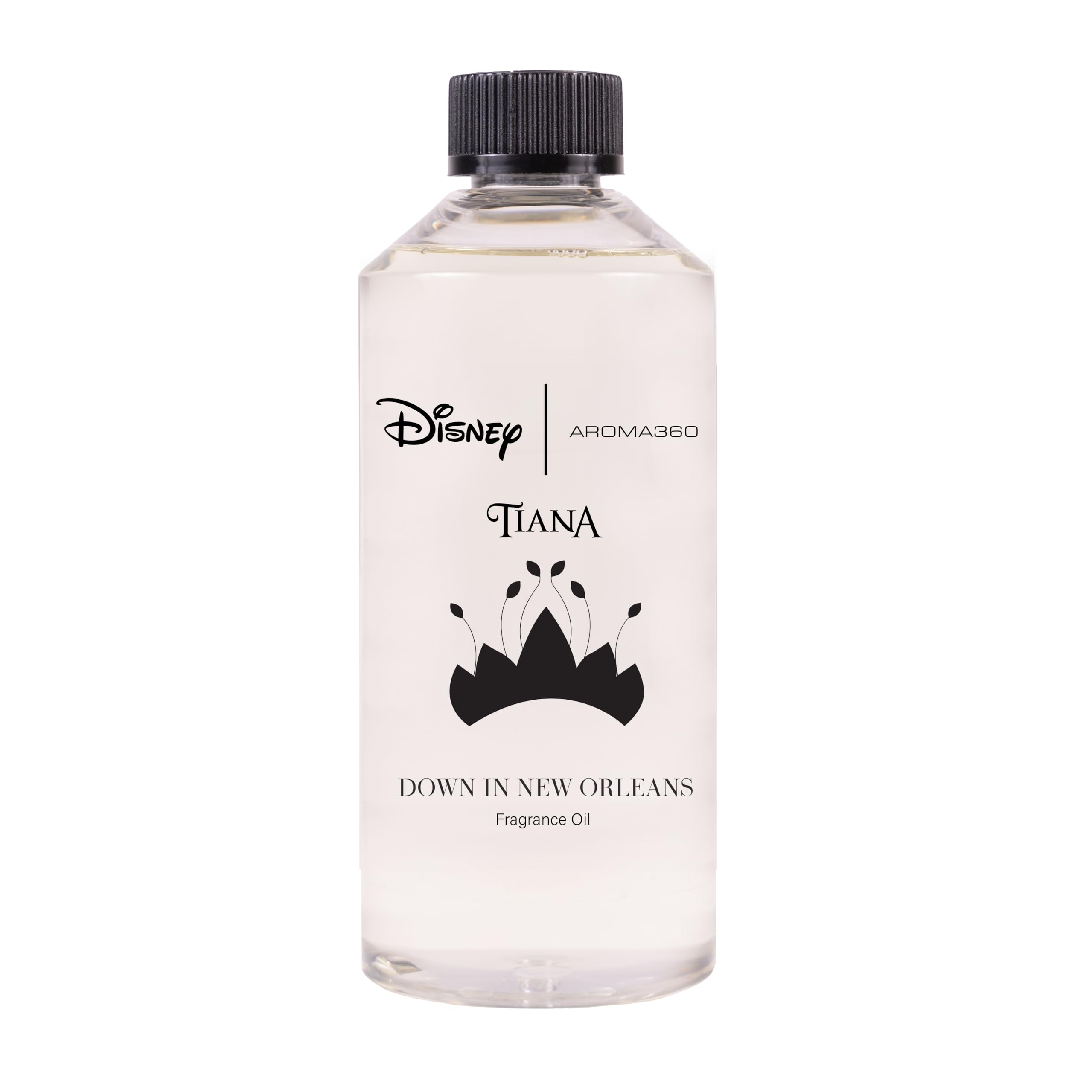 Aroma360 Down in New Orleans bottle pour highlights coconut bergamot aroma for mood enhancement