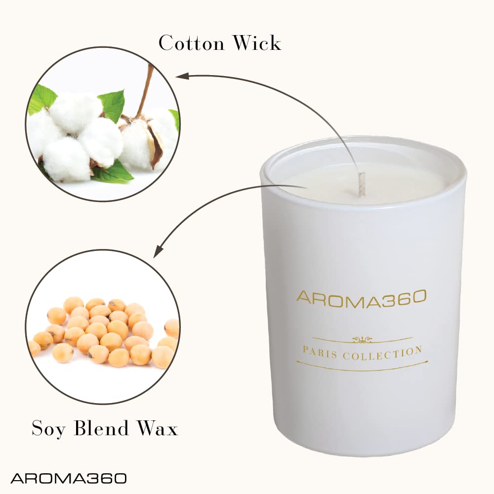 Aroma360 Dream On candle with 80-hour burn time for extended use