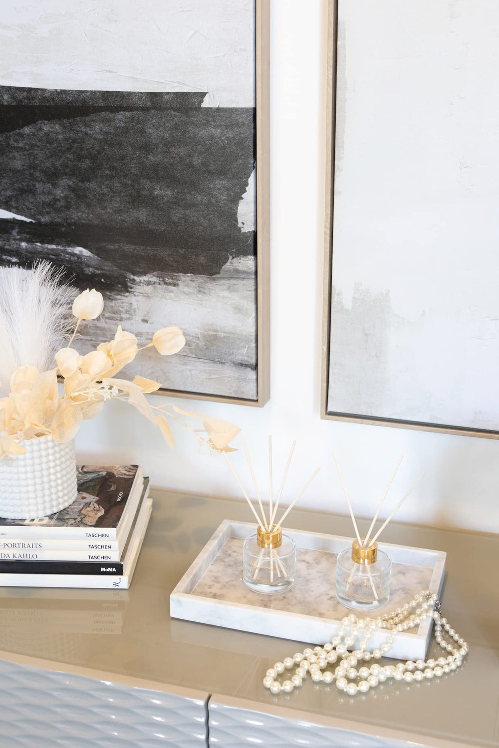 Aroma360 Dream On Paris diffuser in a bedroom creating tranquil ambience