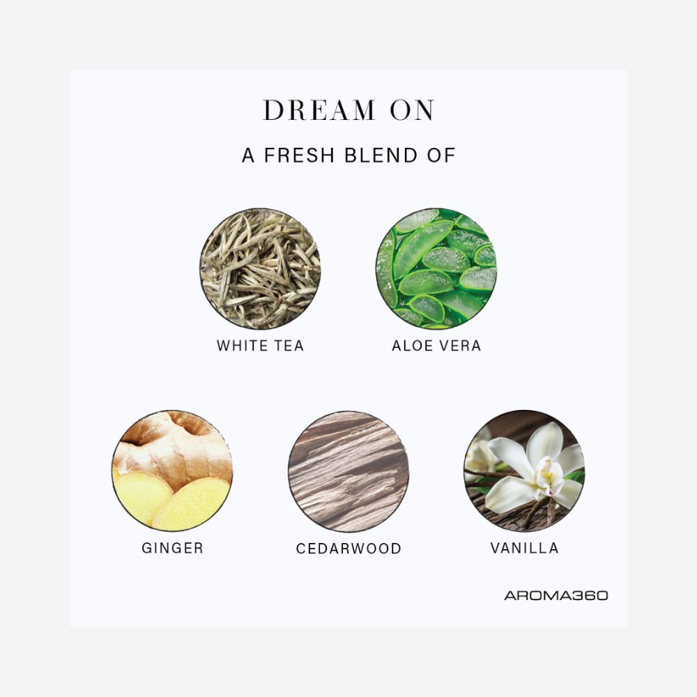 Soy wax candle with essential oils by Aroma360 Dream On