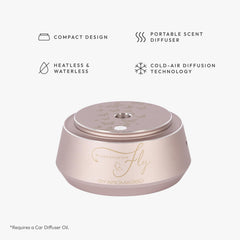 Aroma360 Fly fragrance bottle ready to swap for varied moods.