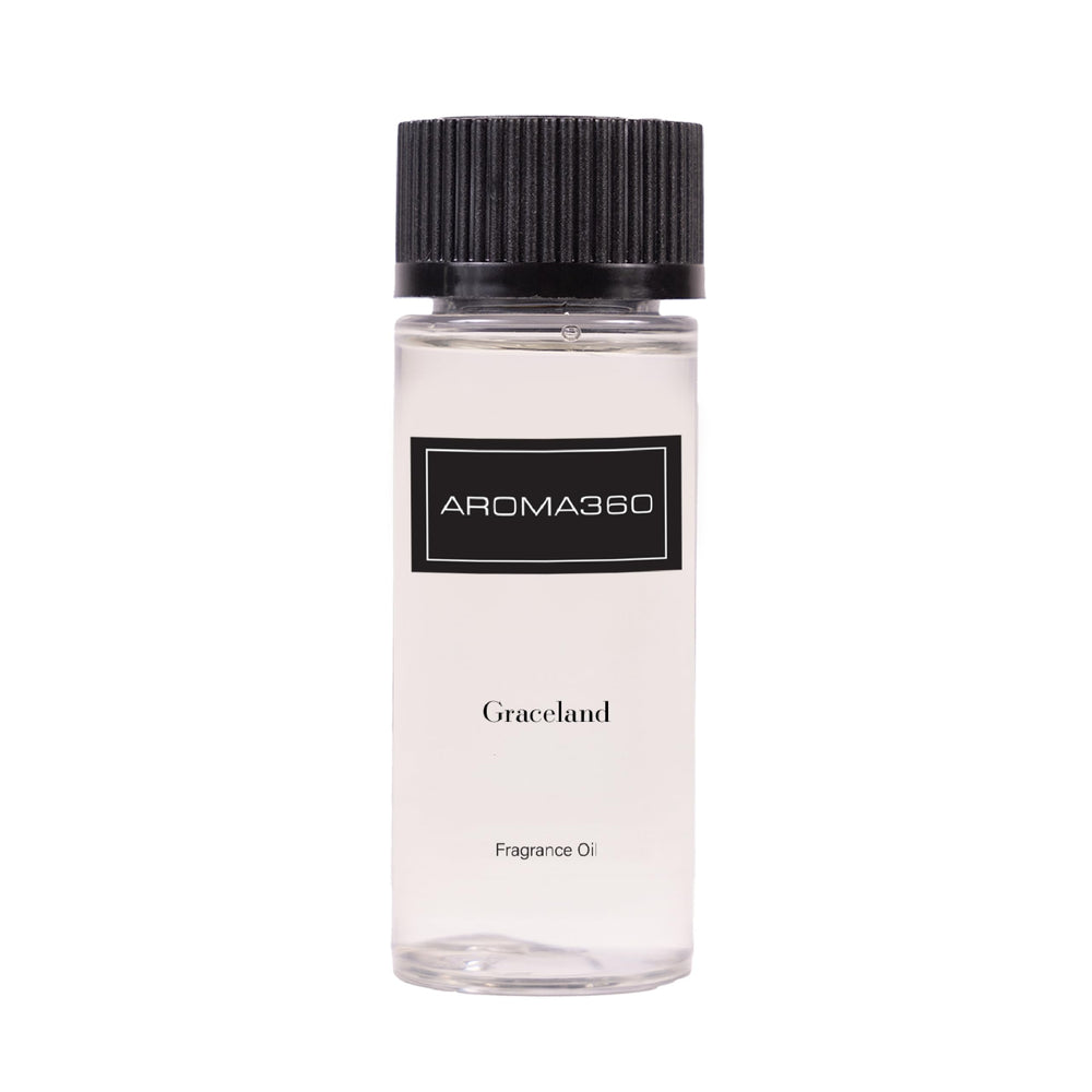 Aroma360 Graceland green-fig-bottle creates a vibrant, sophisticated aroma for rooms.
