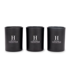 Aroma360 Hotel Collection Candle Trio Dream On set evokes cozy, luxurious vibes for home.