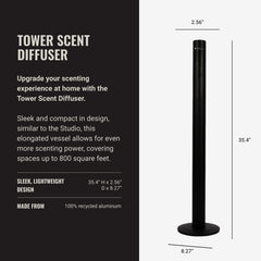 Aroma360 Hotel Collection Diffuser remote control in use for customizable scent