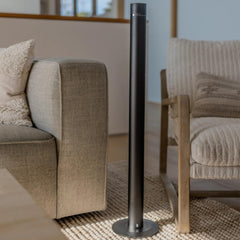 Aroma360 Hotel Collection Tower Diffuser side view blends with modern workspace