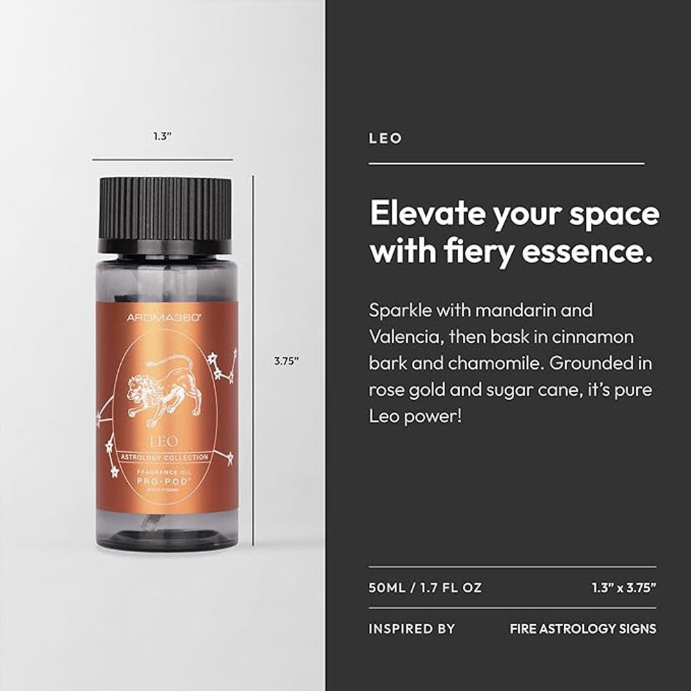 Aroma360 Leo Pro-Pod Oil Cinnamon Bark profile for warm, inviting living spaces