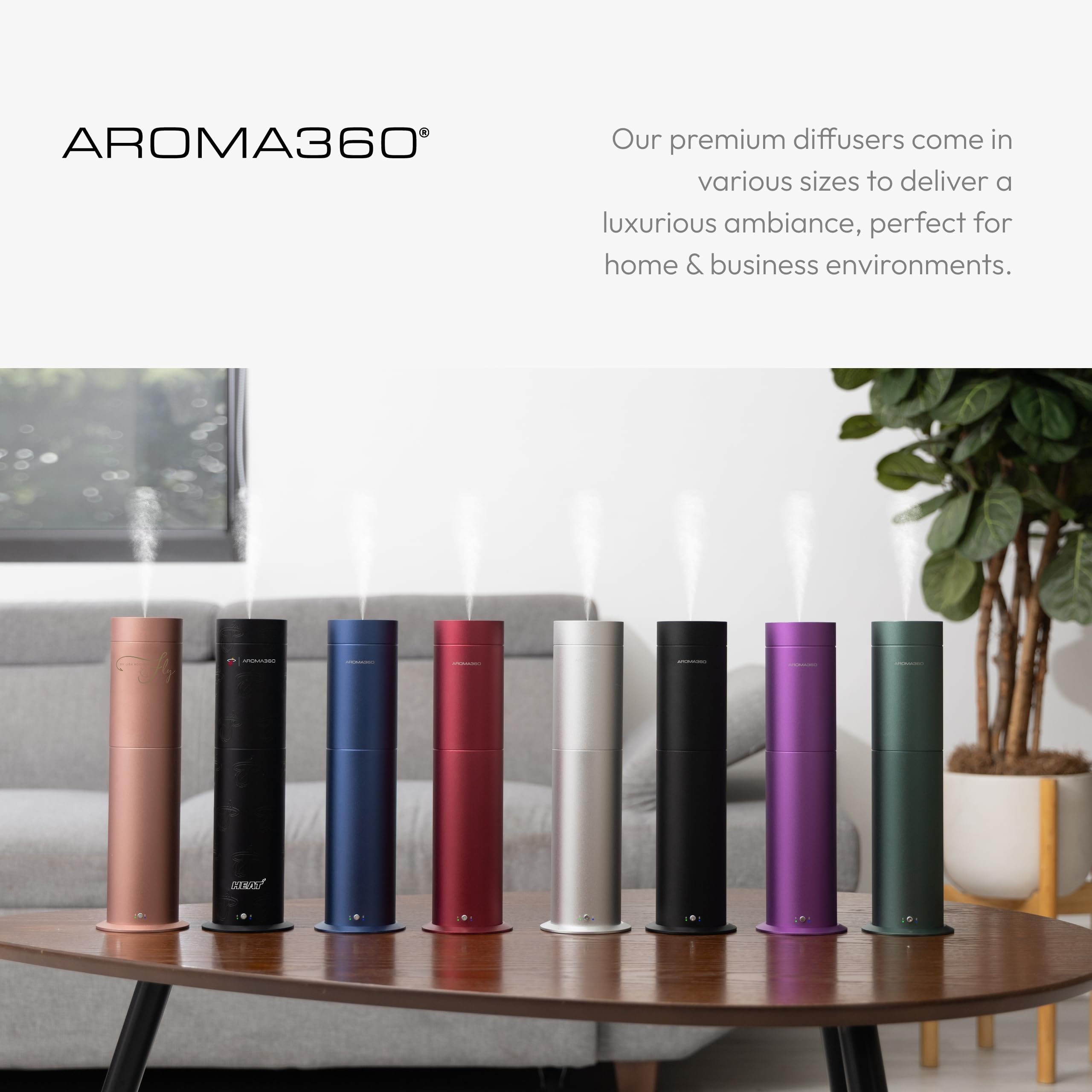 Aroma360 Mini Pro color and pattern close-up highlights customizable aesthetics.