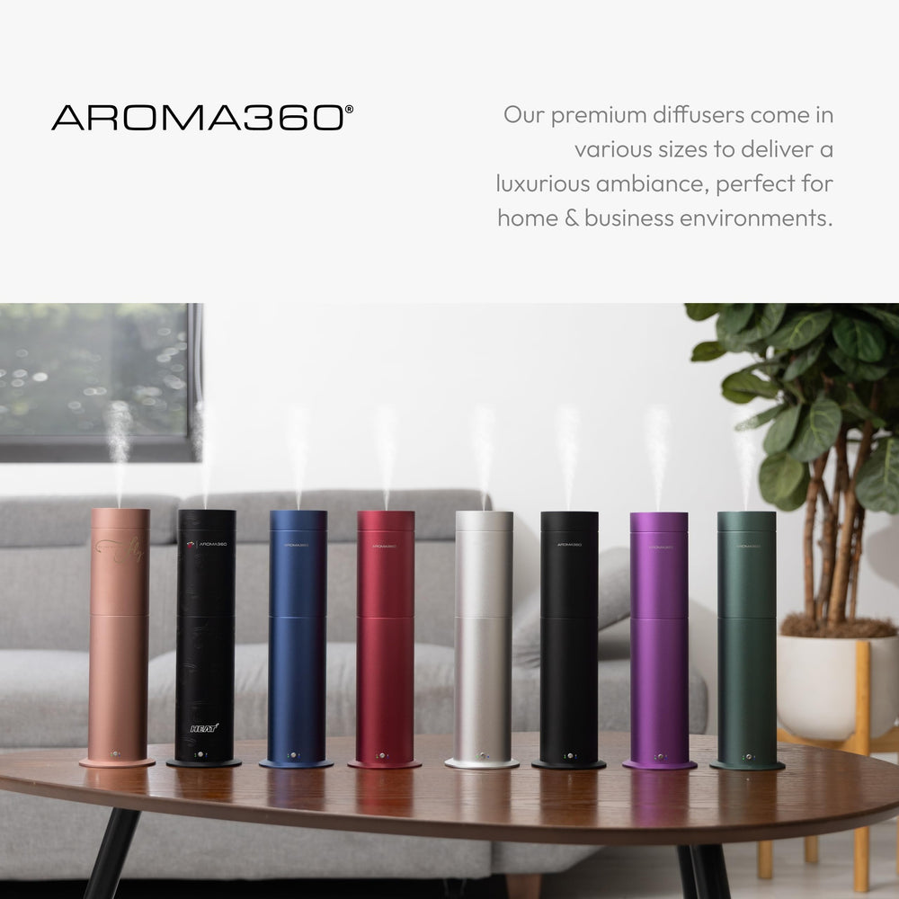 Aroma360 Mini Pro color and pattern close-up highlights customizable aesthetics.