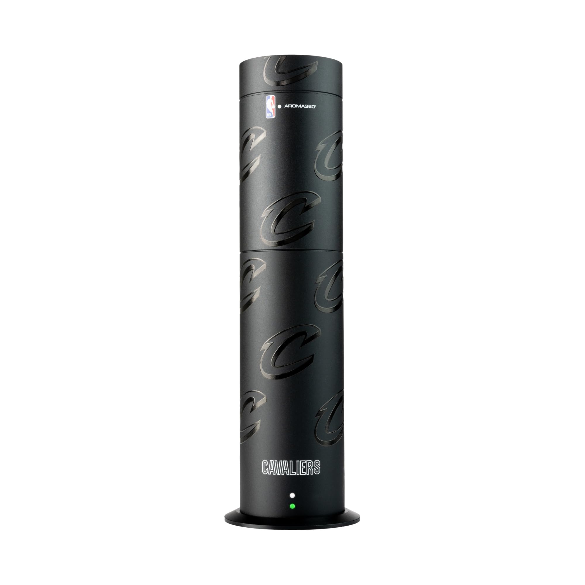 Aroma360 NBA Cavaliers diffuser front view highlighting team pride and scent diffusion.