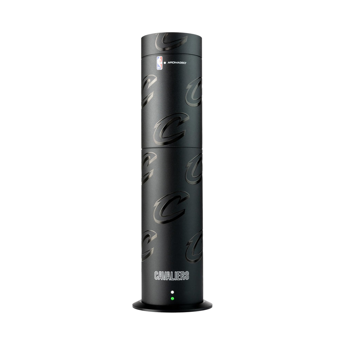 Aroma360 NBA Cavaliers diffuser front view highlighting team pride and scent diffusion.