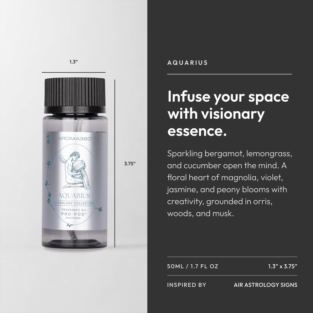 Aroma360 Pro Pod Aquarius amber close-up adding depth to any room.
