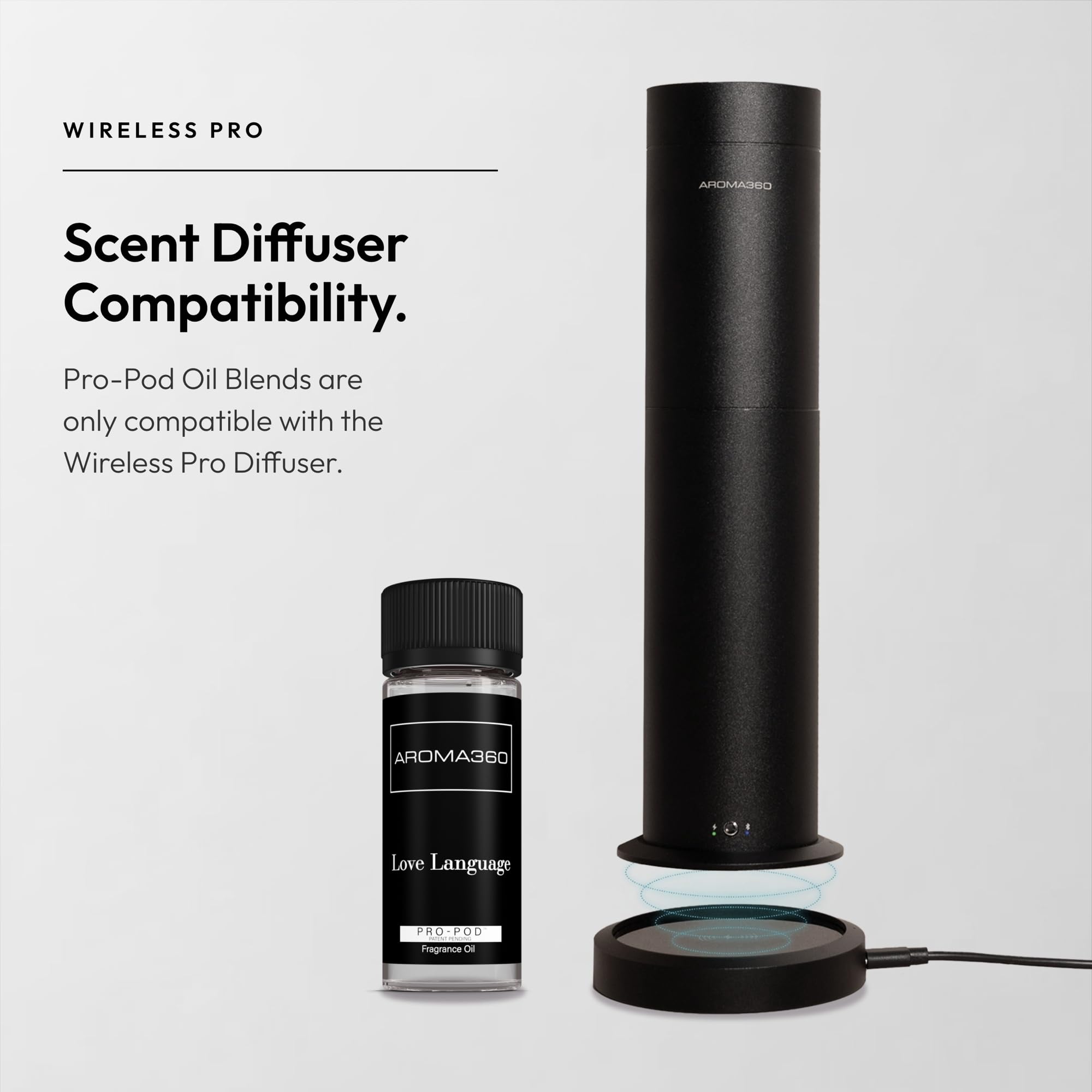 Aroma360 Pro Pod office desk scene enhances focus and mood