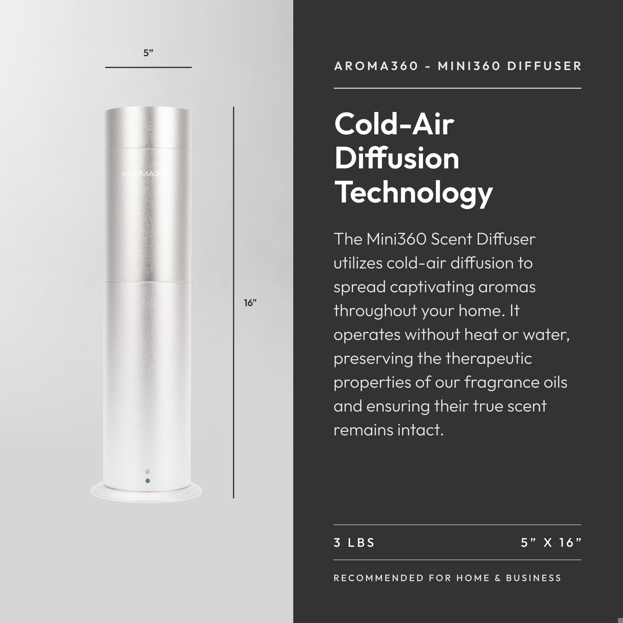 Aroma360 Pro Pod oil compatibility enables premium fragrances.