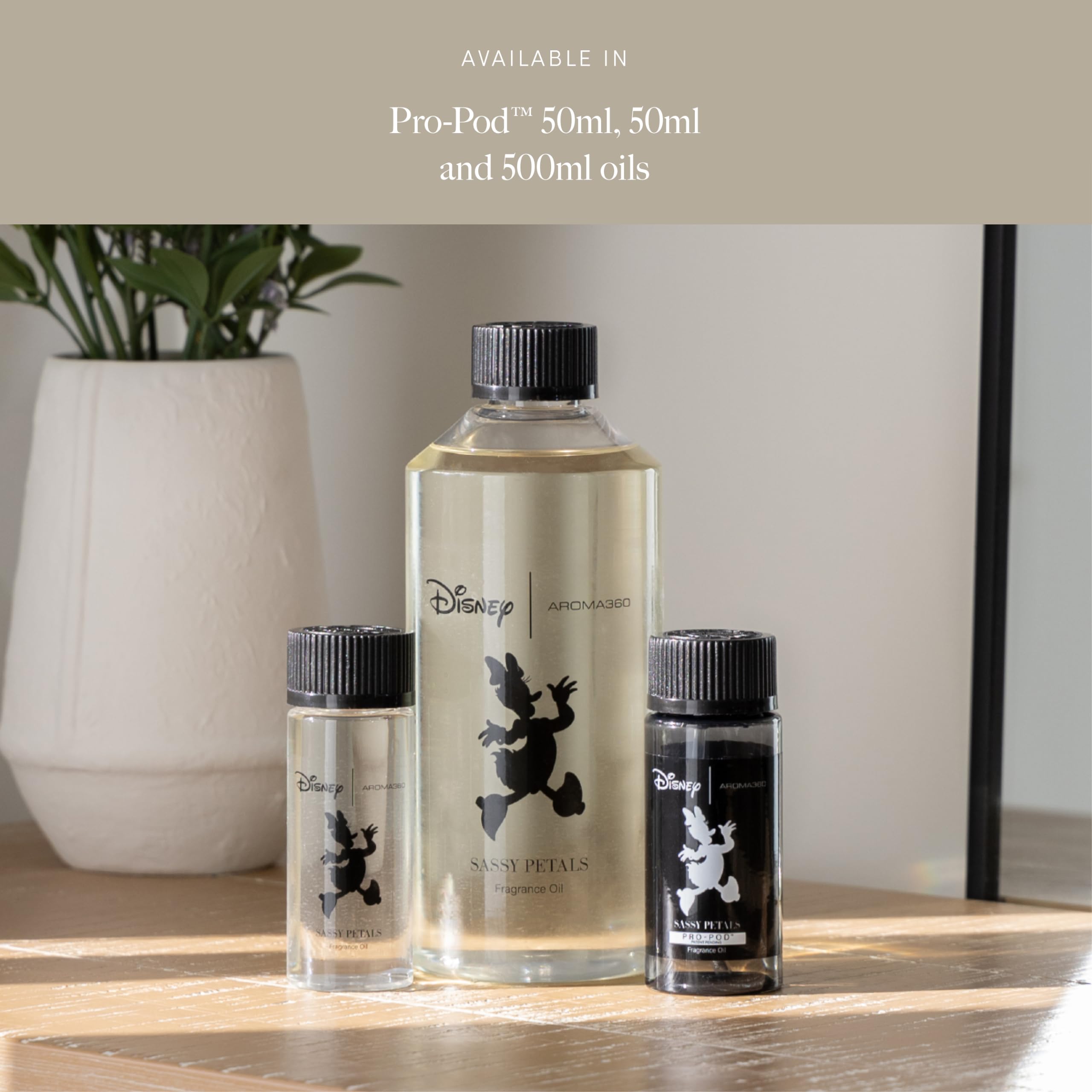 Aroma360 Sassy Petals lifestyle scene inspired by Daisy Duck confidence