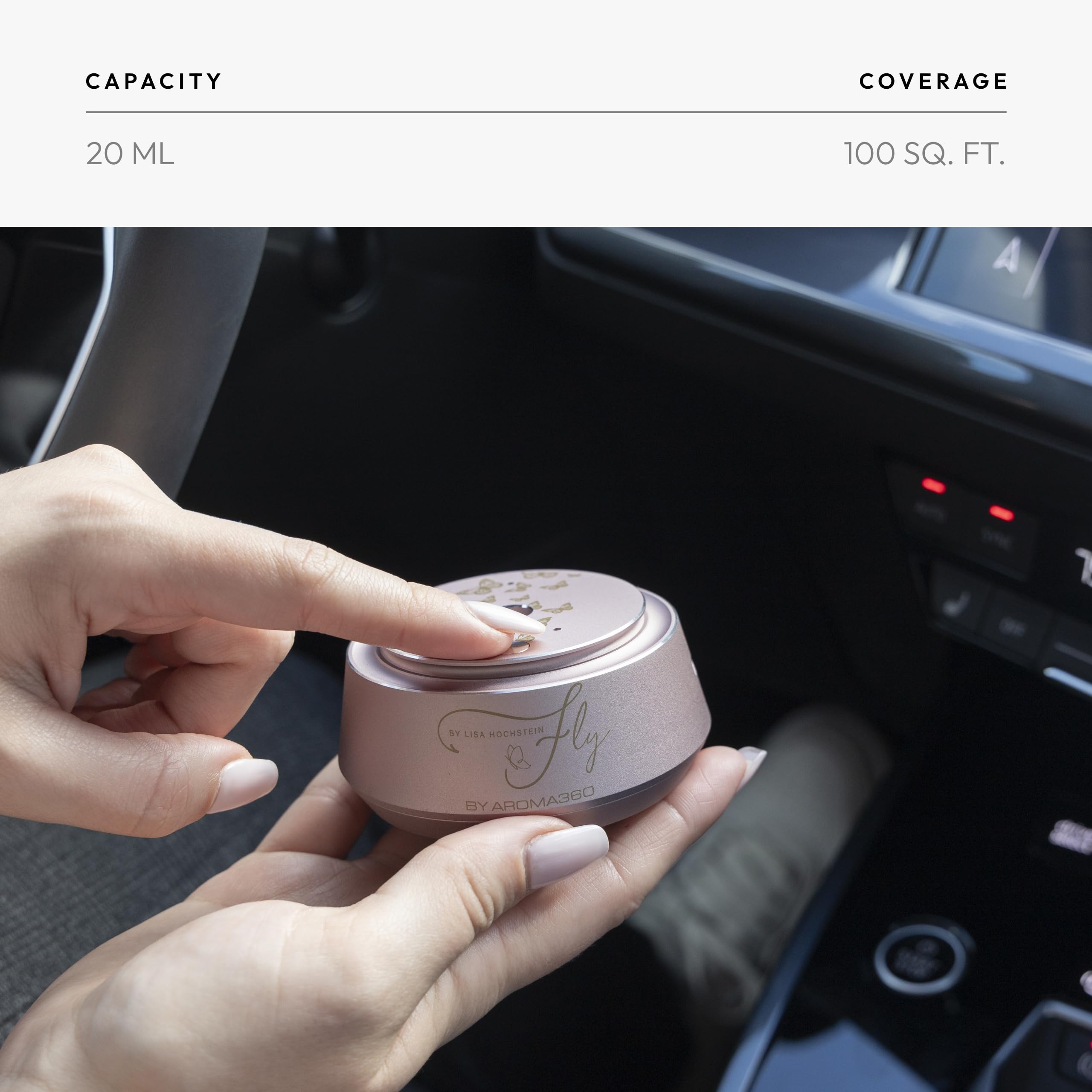 Aroma360 scent cartridge swapping enables quick fragrance changes.