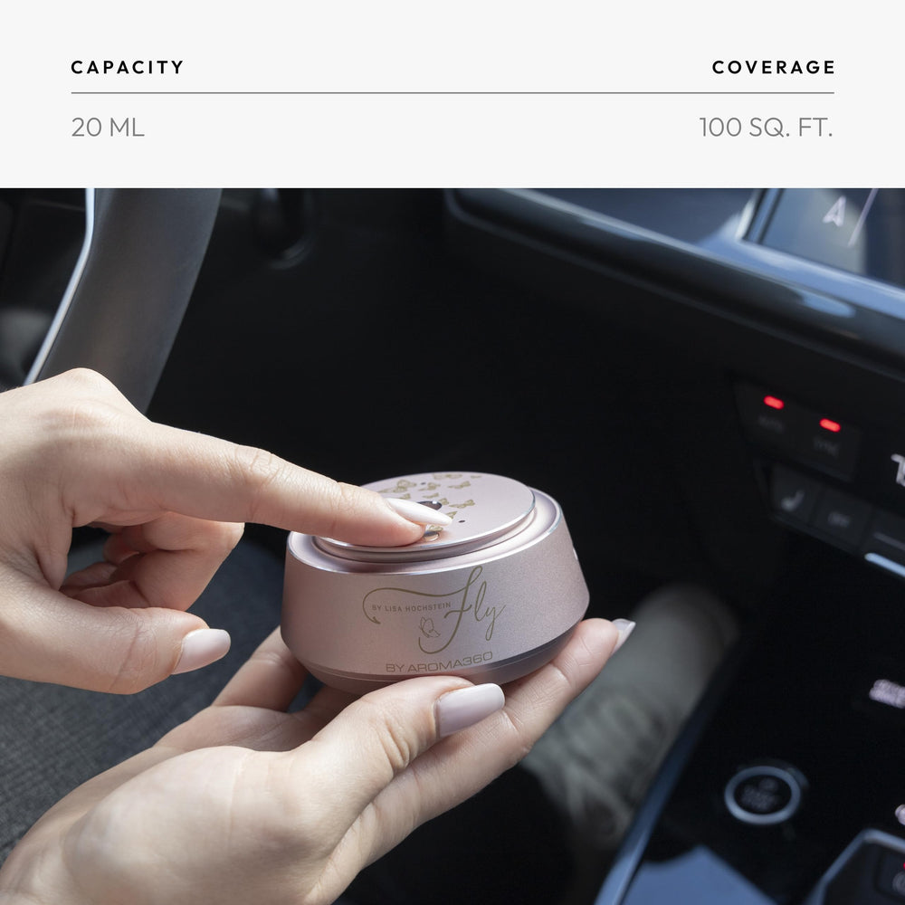 Aroma360 scent cartridge swapping enables quick fragrance changes.