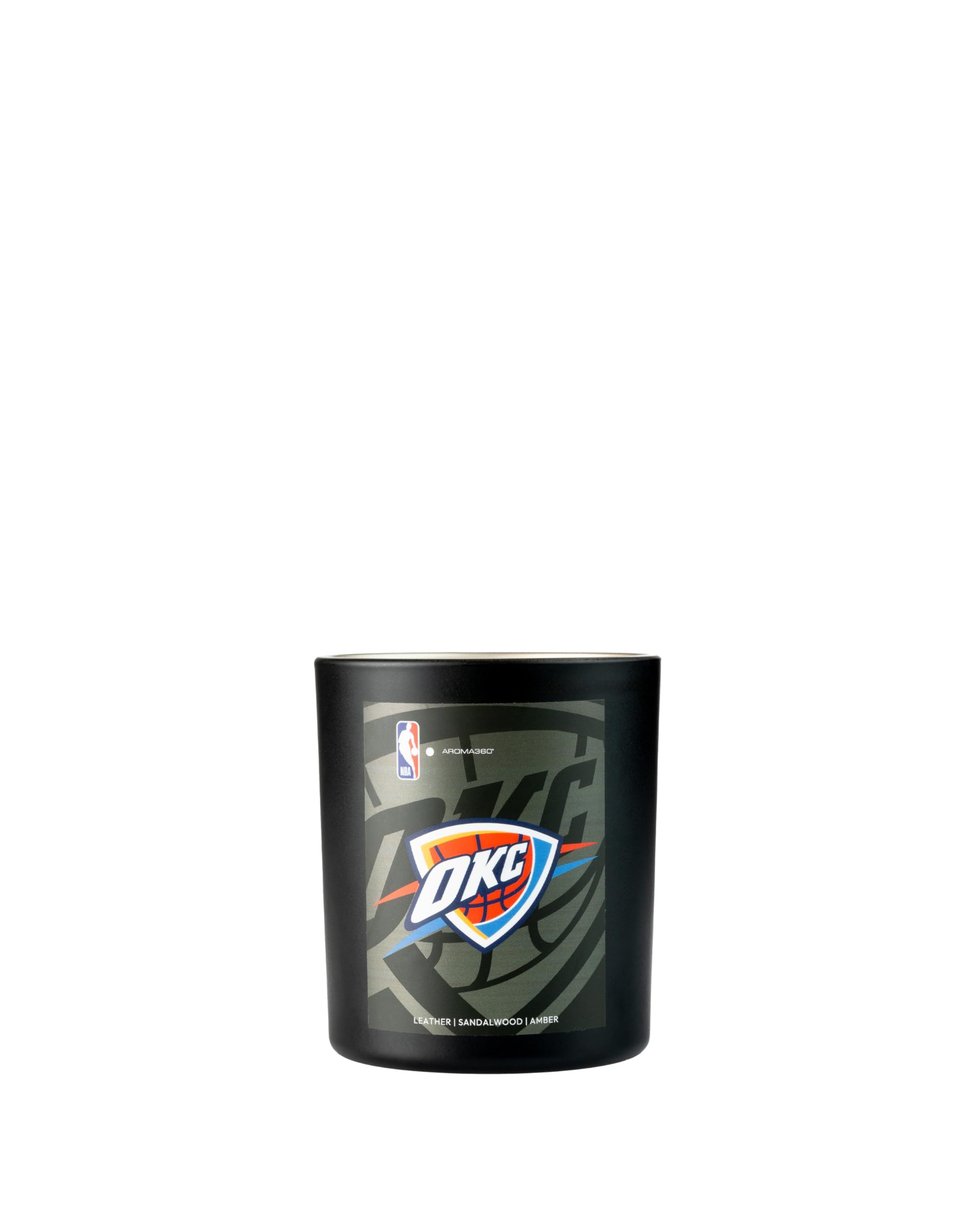 Aroma360 Thunder team-design candle adds premium ambiance and team pride to your space.