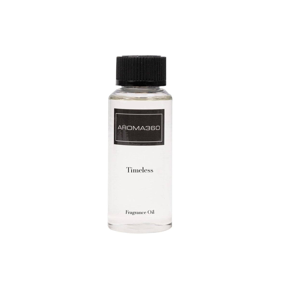 Aroma360 Timeless 120ml bottle front view for lasting ambiance in any room.