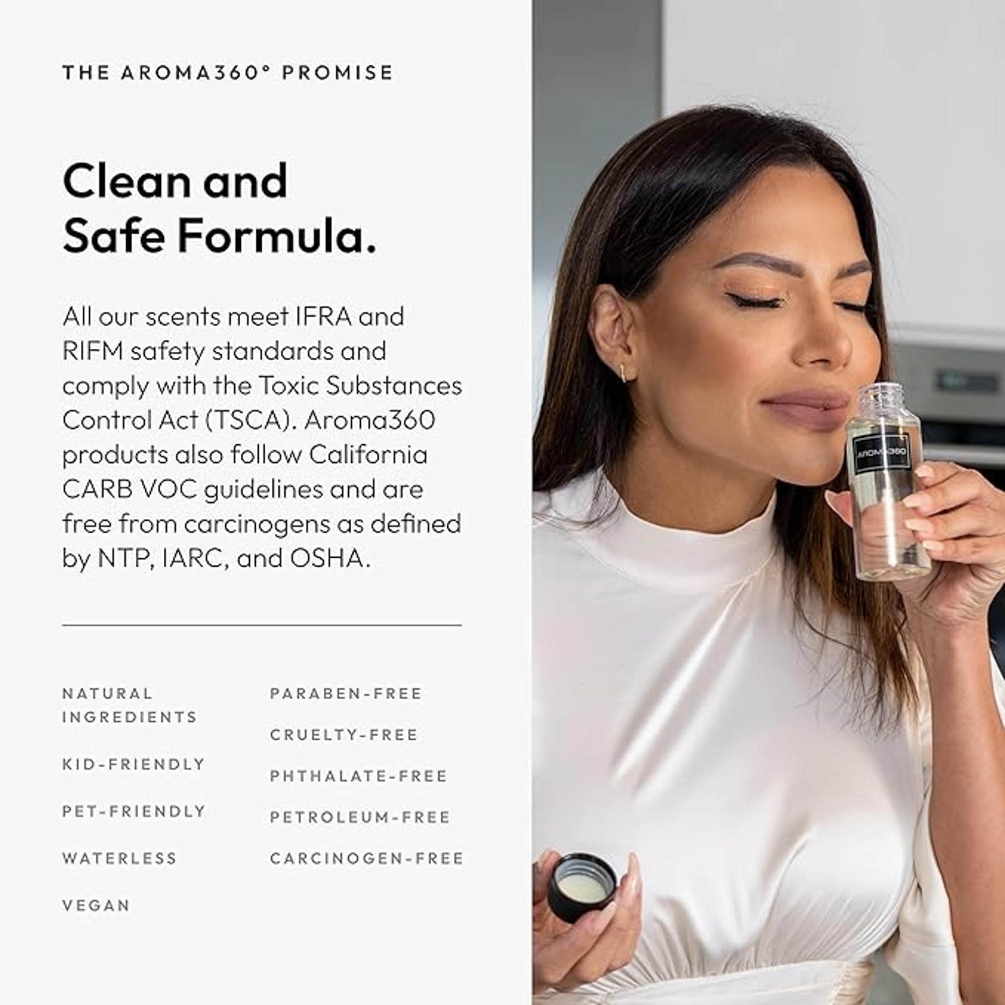 Aroma360 Timeless 50mL luxury-packaging communicates premium home scent