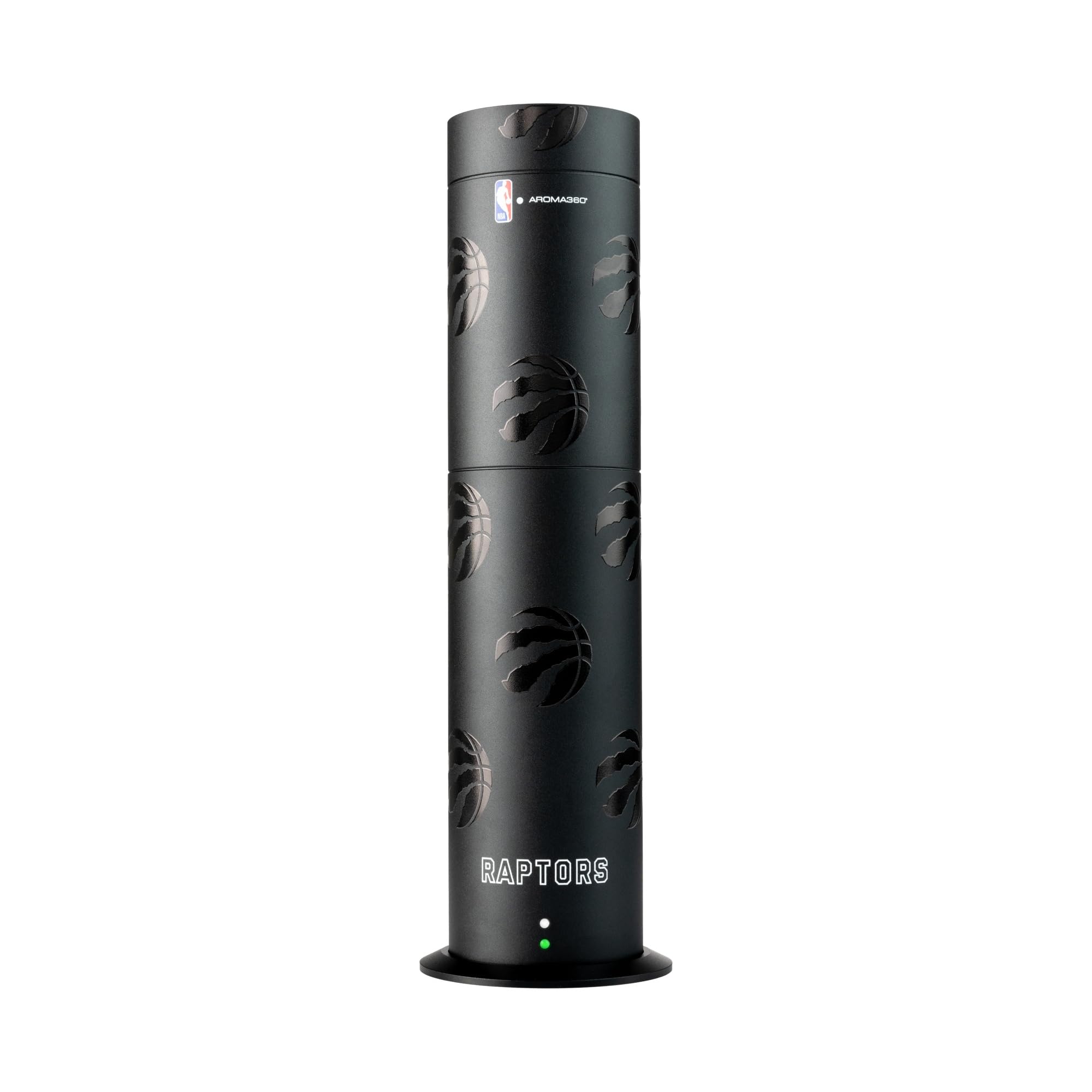 Aroma360 Toronto Raptors mini diffuser with logo, ideal for team pride and subtle scent.