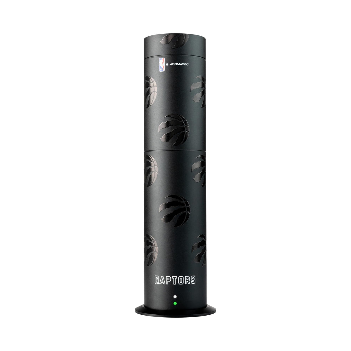 Aroma360 Toronto Raptors mini diffuser with logo, ideal for team pride and subtle scent.