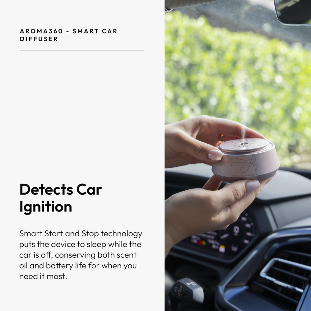 Aroma360 diffuser includes USB charger for easy recharging.
