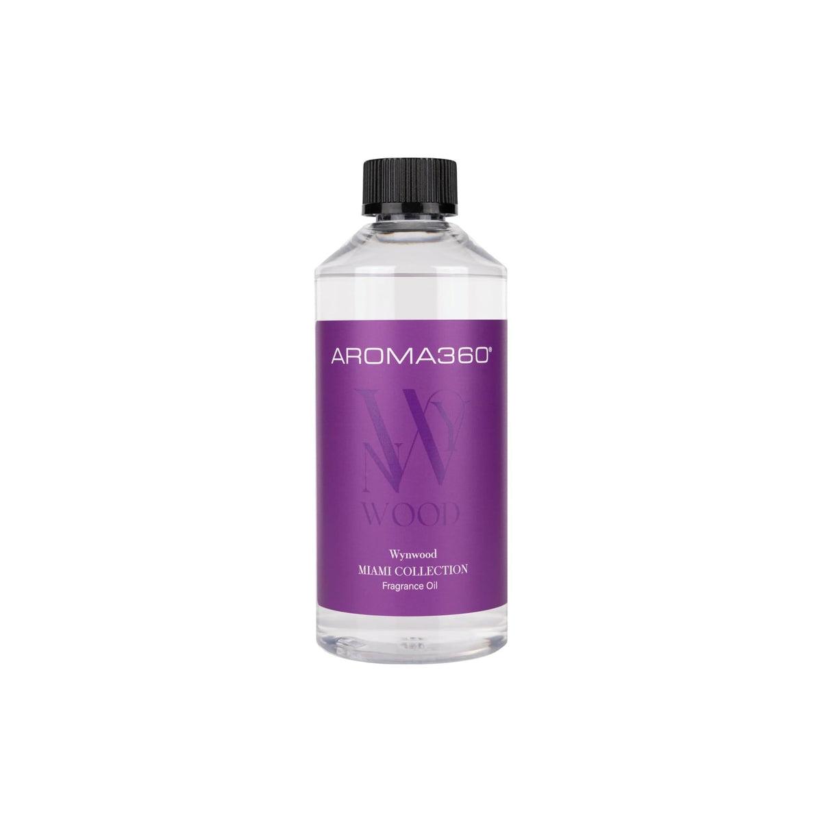 Aroma360 Wynwood fragrance oil blend for diffuser with pink grapefruit, armoise, and white patchouli—uplifting ambiance