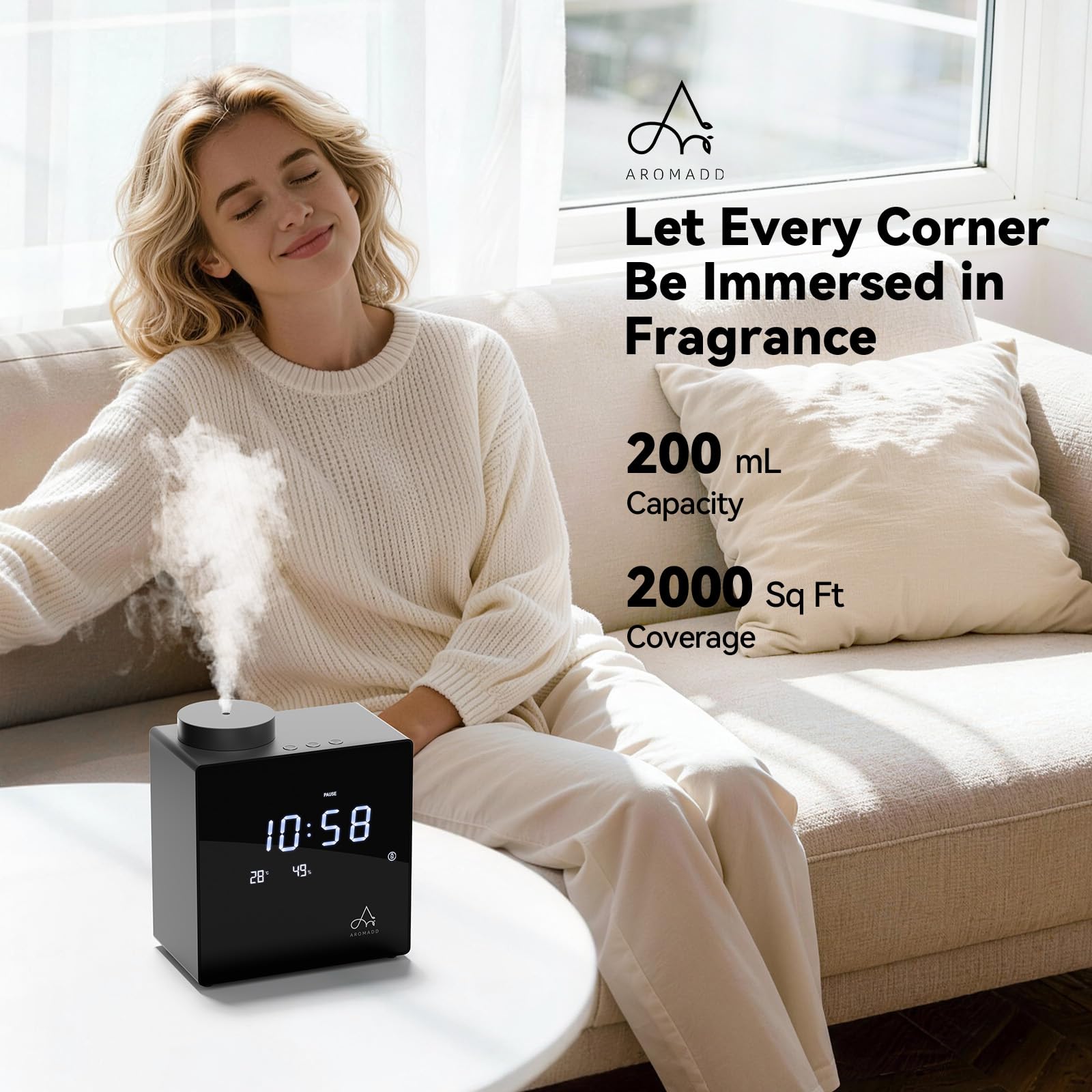 Aromadd 2026 diffuser 1μm mist focus preserves essential oils for rich aroma