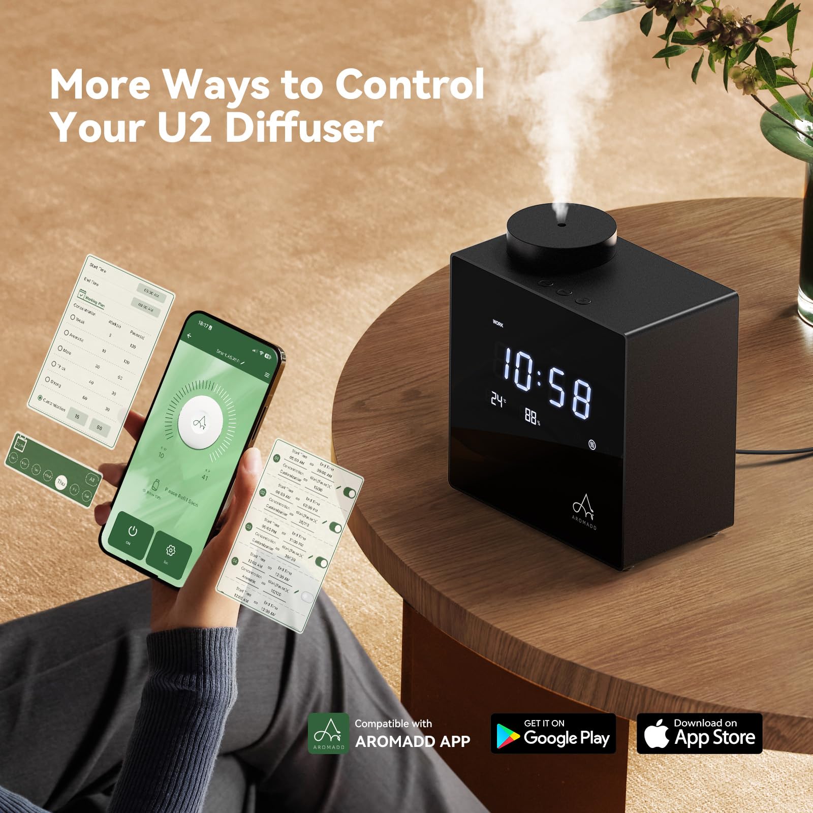 Aromadd 2026 diffuser wide coverage fills large rooms with balanced fragrance