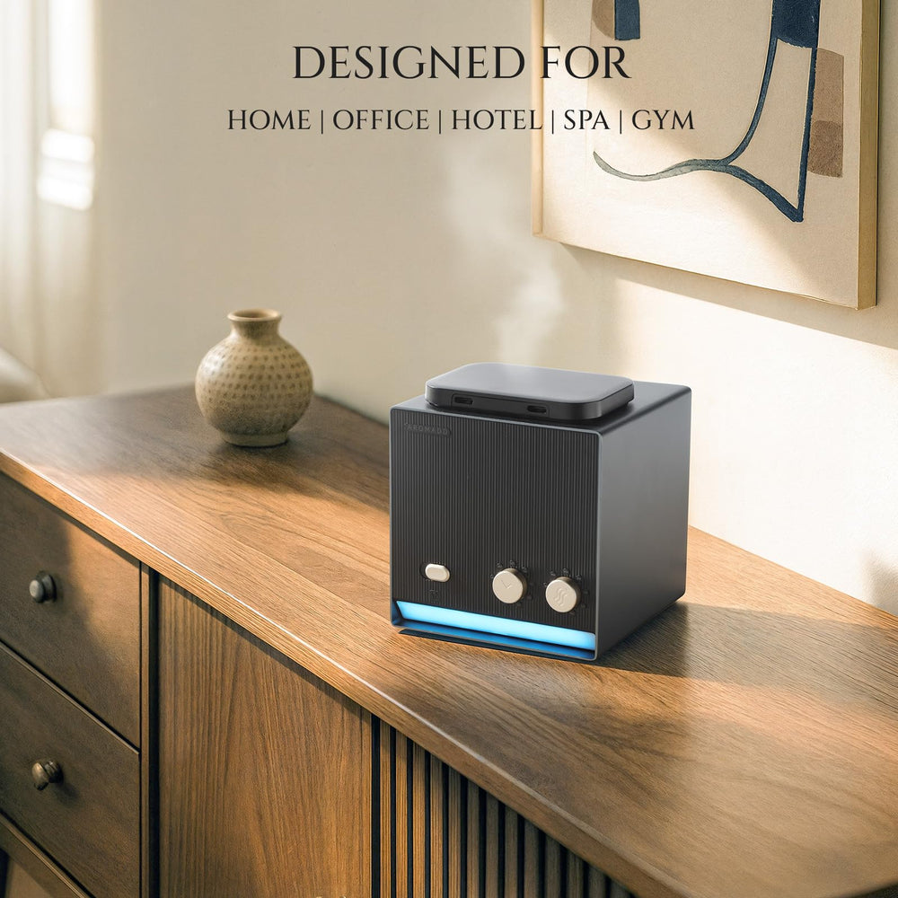Aromadd app control panel illustrating remote scheduling