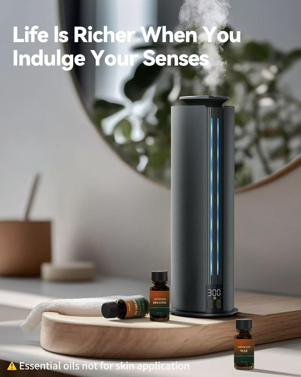 Aromadd large-room coverage diffuser scents up to 1,800 sq ft