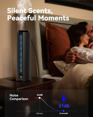 Aromadd quiet 31dB diffuser provides a serene, unobtrusive ambiance