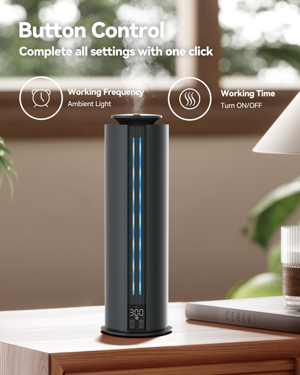 Aromadd smart-control app compatible diffuser for easy scent scheduling